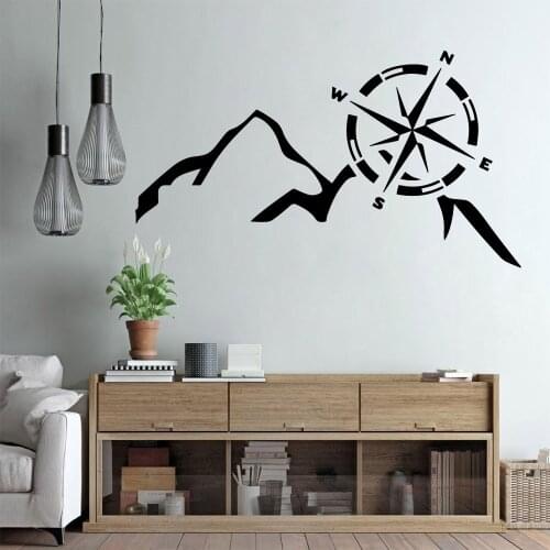 Cartoon Style Mountain Wall Art Decal Decoration Fashion Sticker For Kids Rooms Decoration Decoration Accessories Murals