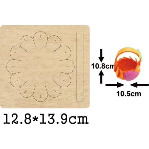Petal-shaped Flower Basket Wood Dies Cutting Dies 2020 New Wooden Dies Suitable for Common Die Cutting Machines on the Market