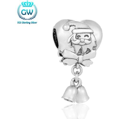 Heart Pendant Charm Family Jewellery Christmas Day Fits Bracelets Silver Beads & Diy Jewelery Making Brand Aimili S227