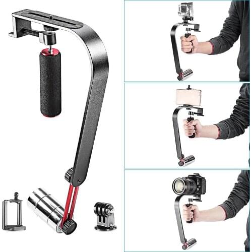 Neewer Steady Video Action Stabilizer System for GoPro HERO 4/3+/3/2/1/Small SLRs/Cameras&Camcorders/iPhone 6/6 plus/Samsung S5