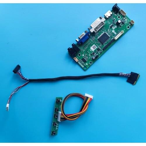 Work For LP145WH1-TLA1/TLB1 DVI LVDS VGA monitor Card 14.5" 1366X768 Controller kit LCD LED Driver board Panel Screen