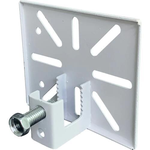 Punch-Free Steel Structure Workshop Warehouse Railing Bar Auxiliary Mount Surveillance Camera Projector Bracket White 20CM Thick