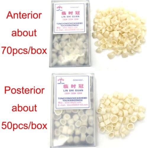 Dental Temporary Tooth Crown Anterior&Posterior Teeth Crown Resin Dentistry Lab Material Dentist Tools