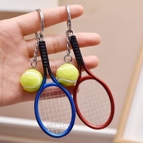 High Imitation Acrylic Tennis Racket Tennis Keychain Racquet Keychain Male And Female Keychain Accessories