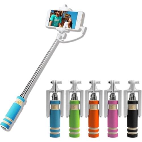 1PC Portable Mini Built-in Shutter Wireless Selfie Stick Handheld Monopod Extendable Mount Holder for IPhone for Samsung Phones
