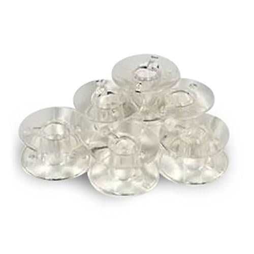 20 pk. Clear Bobbins 102261103 (SA156) - Elna, Janome, Kenmore, Brother