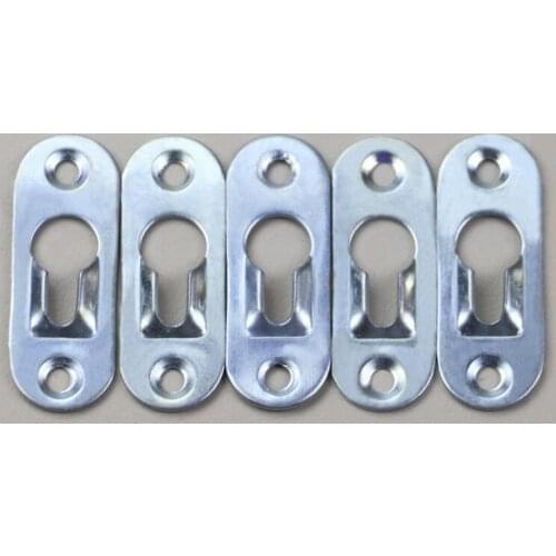 20 Pcs/Set Keyhole Hangers Iron Hanging Plate Hardware for Mirror Oil Painting Picture Frames DA