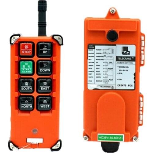 380V Industrial Remote Controller Switches Hoist Crane Control Lift Crane 1 Transmitter + 1 Receiver F21-E1B