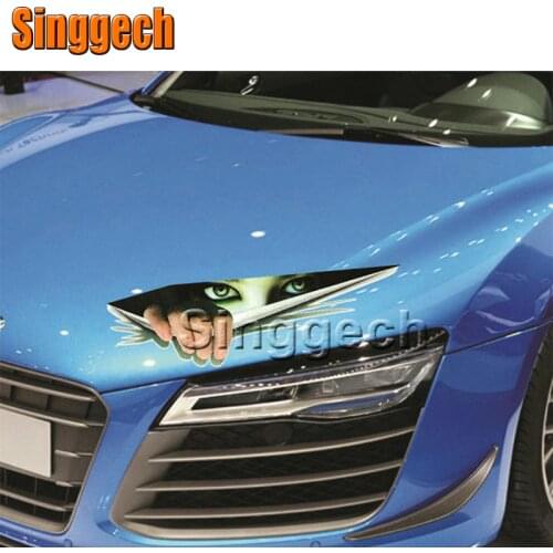 3D Eyes Peeking Monster For Jaguar XE XF XJ For Saab 9-3 9-5 93