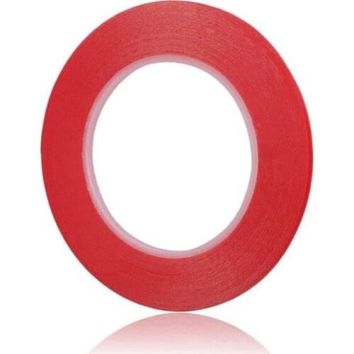 4mm x25m Strong Permanent Red Double Sided Super Sticky Tape Versatile Adhesive 2pcs/lot