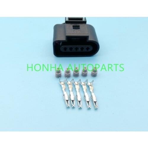 5 pcs 5 pin 1.5mm waterproof female wiring connector 1J0973705 aviation automobile electrical connectors 1J0 973 705