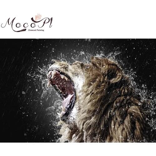 Lion,Diamond Painting,Full,Animal,Diamond Embroidery,Round/Square,Needlework,DIY,Mosaic of Rhinestone,Gift,Home Decor,Art,MOCOPL