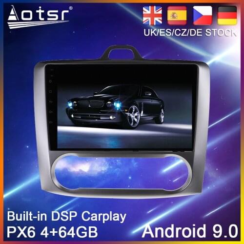 Android 10.0 PX6 64G Car DVD Player GPS Navigation For Ford Focus 2 2004-2011 Car Auto Radio Stereo Multimedia Player Head Unit