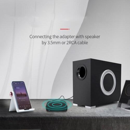 Car Music Receiver HiFi Audio Adapter Ti-800 NFC Bluetooth-compatible Audio Receiver 3.5mm AUX RCA Support U Disk for Speaker