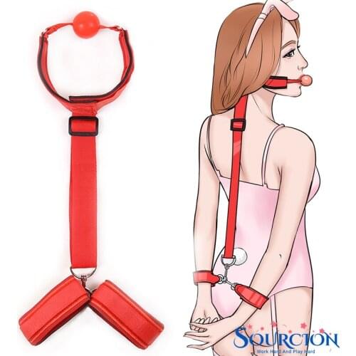 BDSM Bondage Restraint Bondage Fetish Slave Handcuffs & Ankle Cuffs Adult Erotic Sex Toys For Woman Couples Games Sex Products