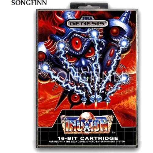 16 bit MD Memory Card With Box for Sega Mega Drive for Genesis Megadrive - Truxton