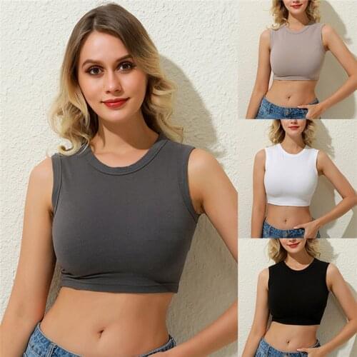 2021 Summer Vintage White Crop Tops Women Biker Black Punk Sexy Tank Top Korean Streetwear Cropped Sleeveless Tops Feminino