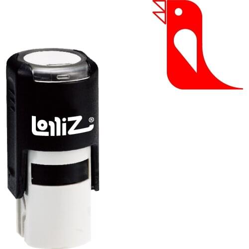 LolliZ Biomorphic Animal Symbol Series Design #113 Self-Inking Rubber Stamp