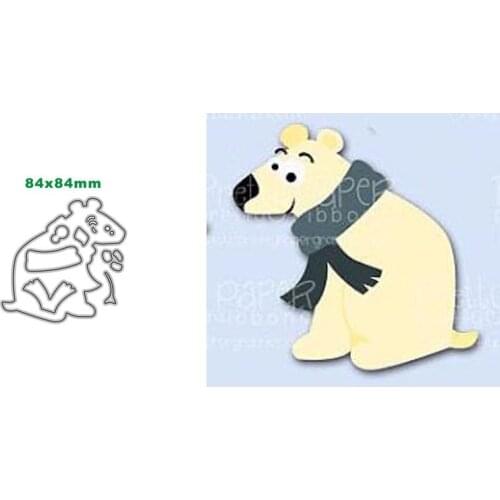 Metal Cutting Dies Bear Stencil Scrapbooking DIY Album Stamp Paper Card Embossing Decor Craft