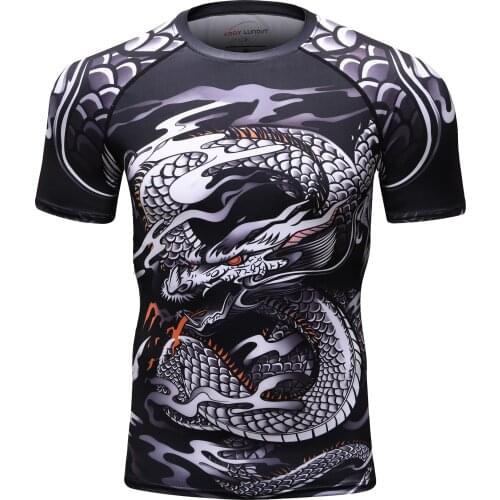 2020 3D print fit short sleeve sports shirt mens thin sports top customize design