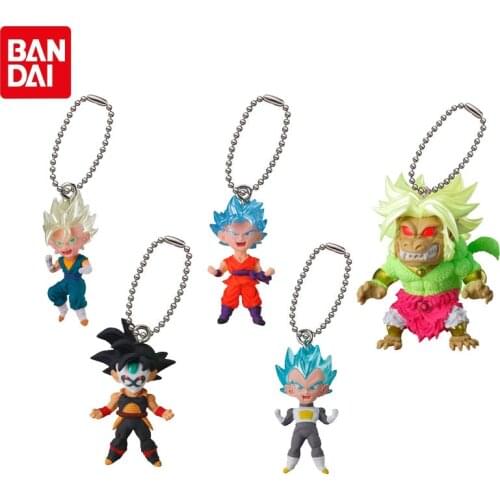 Bandai Genuine Gashapon Dragon Ball Super Z UDM 16 Goku Vegeta IV Burdock Ape BURST Pendant Dolls Keychains Model Toys Gifts
