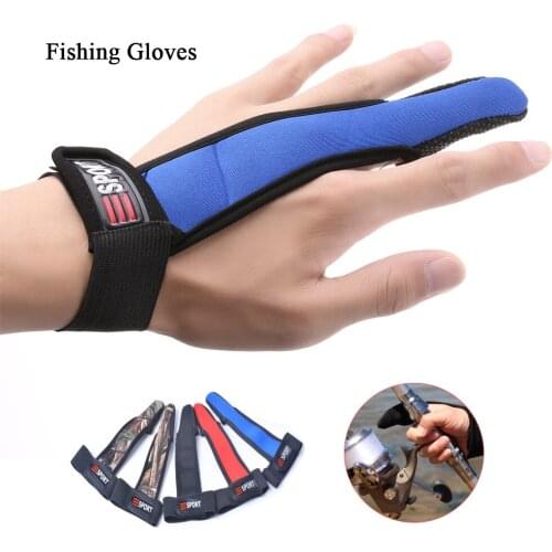 Outdoor Single Finger Protector Fishing Gloves One Finger Non-Slip Glove Stall Protector Sea Fly Carp Fishing Tools Men Women