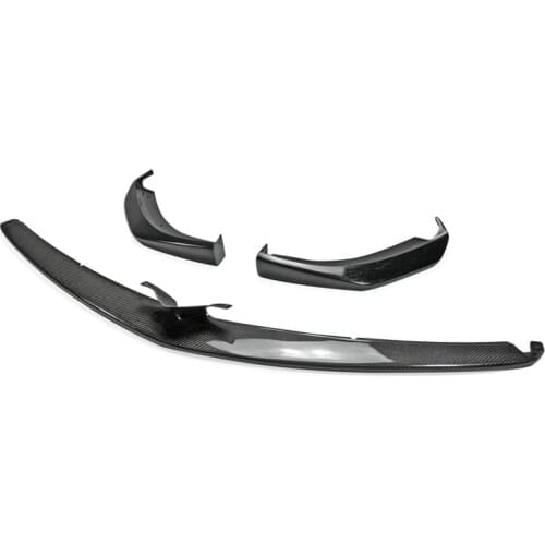 For Mazda RX8 Late 09-12 TK Style Portion Carbon Fiber Front Lip (side parts are FRP Fiberglass) Fiber Glass Bumper Splitter