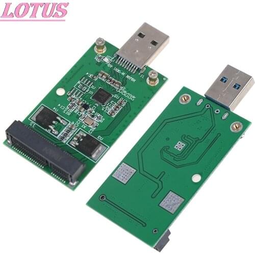 1PCS Mini USB 3.0 To PCIE MSATA External SSD PCBA Conveter Adapter Card New Brands Hotsale