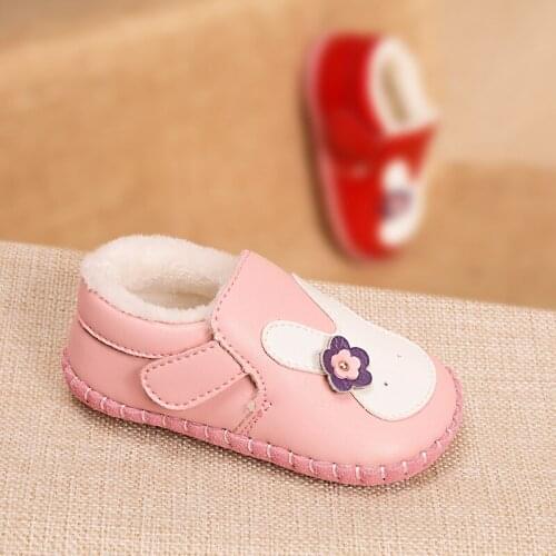 Phynier Soft bottom step shoes home shoes 0-1 year old baby shoes thickening warm female baby toddler cotton shoes winter