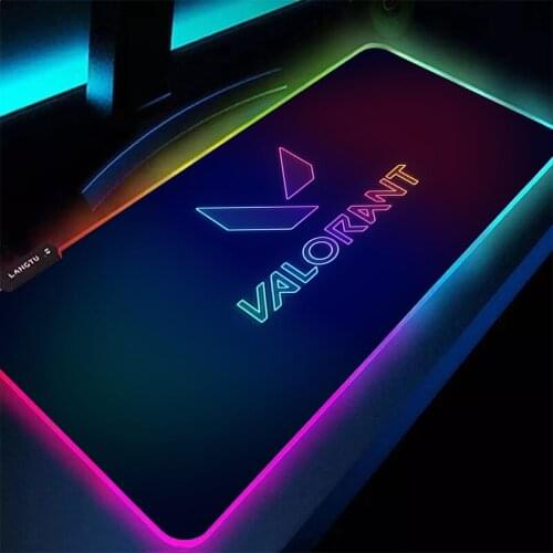 Luxury Big Keyboard Desk Mat RGB Large Mouse Pad Gamer Big Mouse Mat Computer Mousepad LED Backlight Gaming Mause Pad Valorant
