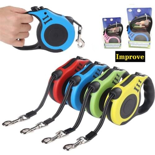 Durable Dog Leash Automatic Retractable Nylon Cat Dog Lead Extension Puppy Walking Running Lead Roulette For Dogs Dog Harness