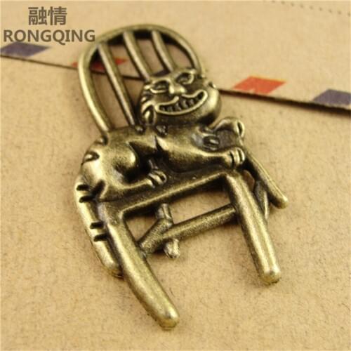 RONGQING 40pcs/pack DIY cat Animals charm for making jewelry accessories 2019
