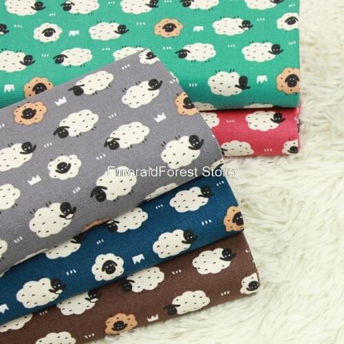 Thick cotton animal sample print fabric handmade DIY patchwork bag fabric cotton cloth 90cmx110cm