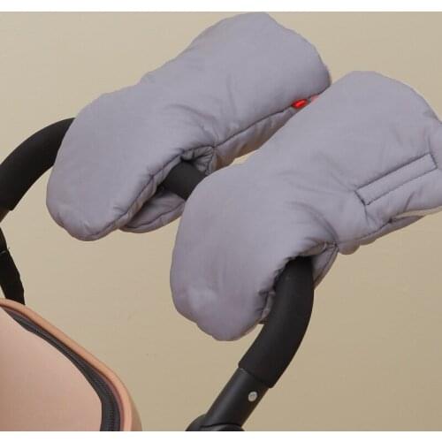 Comfortable Warm Gloves For Baby Strollers Winter Windproof And Cold-Proof Plus Fluffy Thick Wool Stroller Mittens Gifts