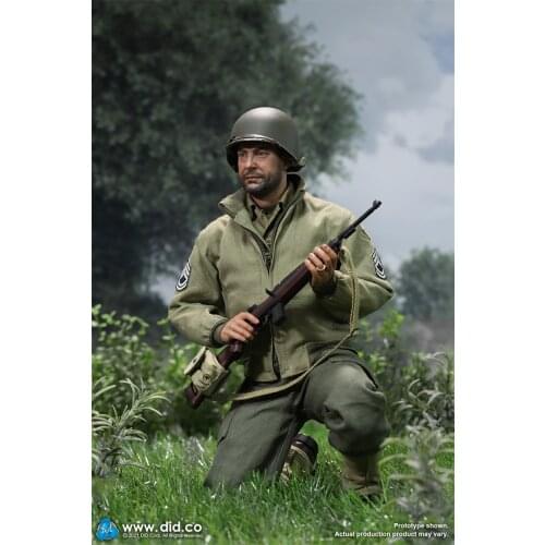 In Stock 1/6th DID A80150 WWII US Army Ranger Sergeant Mike Military M1 Submachine Gun Weapon Model For 12inch Doll Action