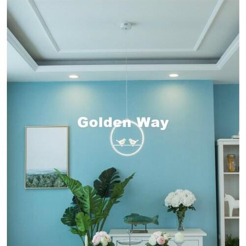 Nordic White/Black 1L Vintage Pendant Lights Northern Europe Birds Design Lightings For Cafe & Bar Retro Loft Pendant Lighting