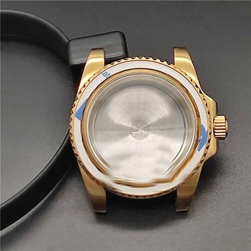 Waterproof Watch Case 316L Stainless Steel Modified Watch 2824 Case Sapphire Case For Diving Water Ghost All Black Pvd Watch