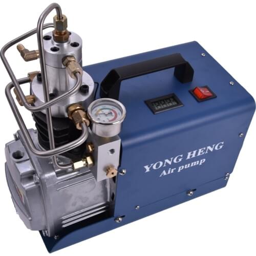 220V High Pressure Air Pump 300BAR 4500PSI 1.8KW Electric Air Compressor for Pneumatic Airgun Scuba Rifle PCP Inflator