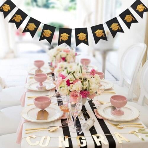 Graduation Decoration 2M Black Banner Streamer Graduation Party Decoration Supplies Photobooth Prop Graduated Class Of 2020