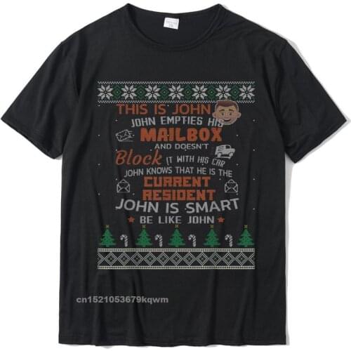 Funny Mail Carrier Postal Worker Ugly Christmas Sweater T-Shirt Designer Printed T Shirt Cotton Men Tops Tees Casual