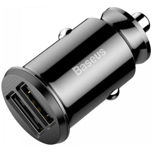 Baseus Grain Car Cigarette Lighter Charger DUAL USB 3.1A