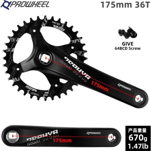 Mtb Mountain Bike Crank Chainwheel sprocket bicycle square hole 170mm 175mm crank 32t 34t 36t 38t 40t 42t round narrow wide