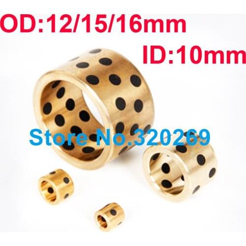 JDB Linear Graphite Lubricating Brass Bearing Bushing Sleeve ID 25 OD 32 33 35MM