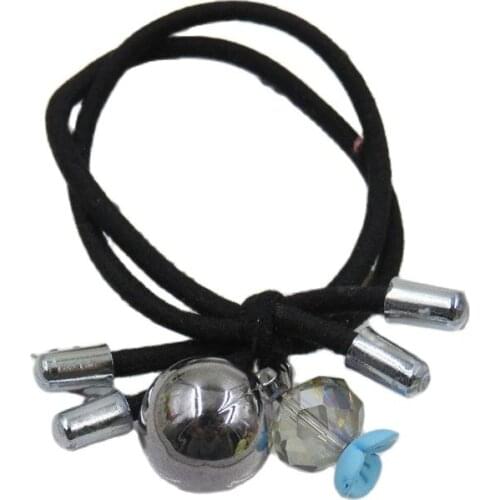 1PCS Novelty Gray Ball Flowers Elastic Hair Bands Toys For Girl Handmade Bow Headband Scrunchy Kids Hair Accessories For Women