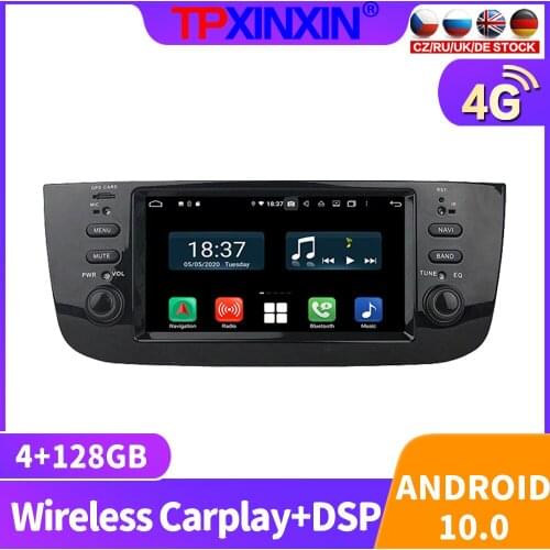 128GB Android 10.0 For FIAT LINEA 2008 - 2015 Car Radio Multimedia Video Player Navigation Stereo GPS Accessories Auto 2din DVD