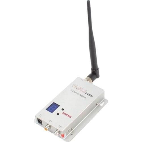 1.1G 1.3G receiver 12 ch with LCD for drone 1.2G Wireless camera AV receiver,wireless 1.2G transceiver FPV receiver