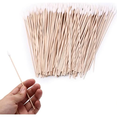 200pcs/lot New Useful 15cm Gun Cleaning Cotton Swabs Large Tapered Swabs Gun Clean Brush