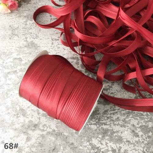 25yards/roll Polyester 5/8"(15mm) Satin Bias Tape Bias Binding Solid Color For DIY Garment Sewing And Trimming
