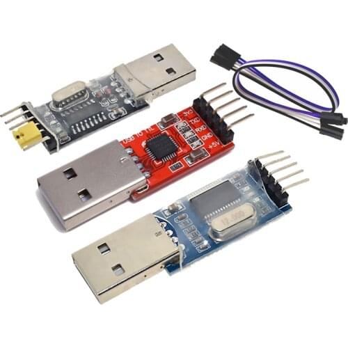 3pcs/lot =1PCS PL2303HX+1PCS CP2102+1PCS CH340G USB TO TTL for arduino PL2303 CP2102 5PIN USB to UART TTL Module