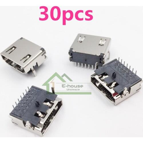 30pcs for Playstation 3 PS3 2000 2500 HDMI-compatible Port Socket Interface Connector replacement